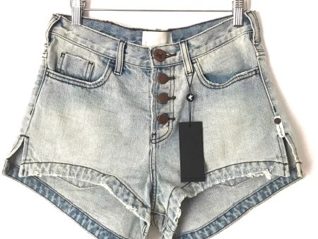 One Teaspoon Mid Waist Light Wash Jean Shorts NWT- Size 26 on Sale