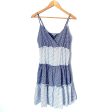 Promesa Blue & White Floral Print Dress- Size M Hot on Sale