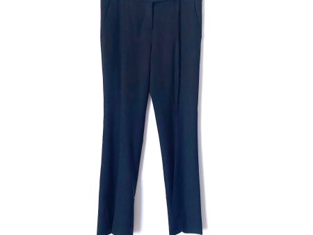 Theory Black Wool Blend Wide Leg Dress Pants- Size 12 (Inseam 32 ) Sale