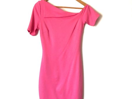 Bailey 44 Bright Pink One Off Shoulder Dress- Size S For Sale