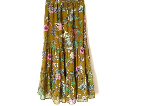 Aerie Olive Floral Maxi Skirt- Size XS Online