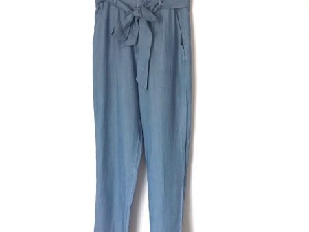 DO + BE Chambray Paperbag Pants- size S (Inseam 26.5”) on Sale