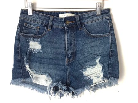 Nature Distressed Dark Wash Denim Cutoff Shorts- Size M Online Hot Sale