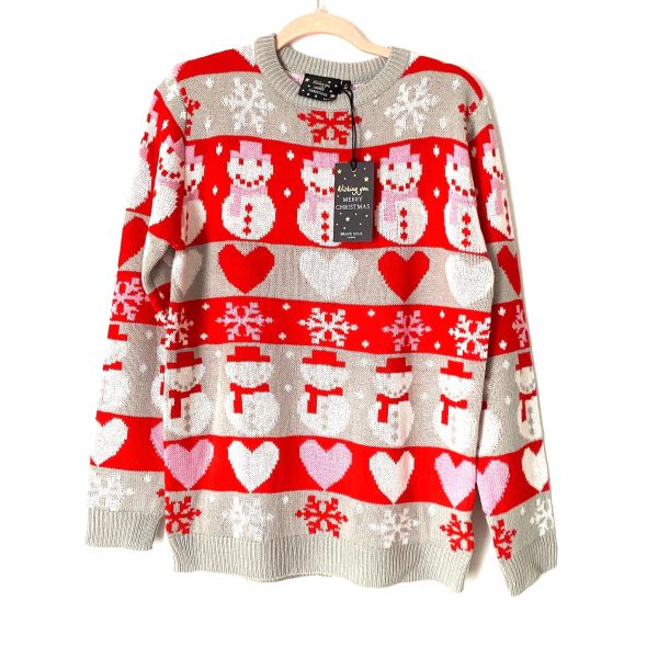 Brave Soul Snowman Christmas Sweater NWT- Size S Supply