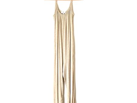 Socialite Tan Racerback Jumpsuit- Size XS For Cheap