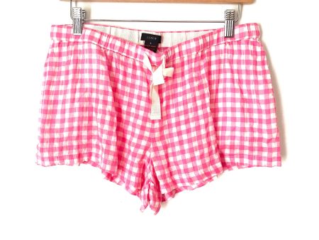 J. Crew Pink Gingham Pajama Shorts- Size S (we have matching top) Online