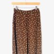 Zara Basic Brown Polka Dot High Waisted Flowy Pants- Size L (Inseam 32”) Online Hot Sale