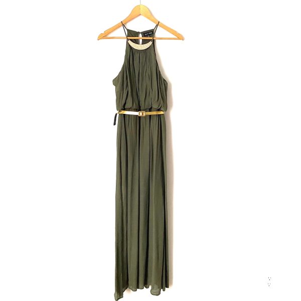 As U Wish Green Belted Maxi Dress- Size S Online