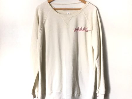 ILY “Falalalala” Cream Pullover Sweatshirt - Size XL Online