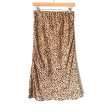 Adrienne Animal Print Satin Skirt- Size M Online Hot Sale