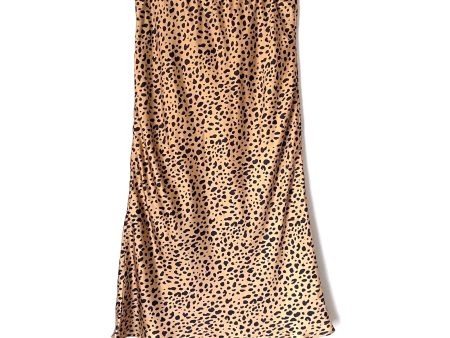 Adrienne Animal Print Satin Skirt- Size M Online Hot Sale