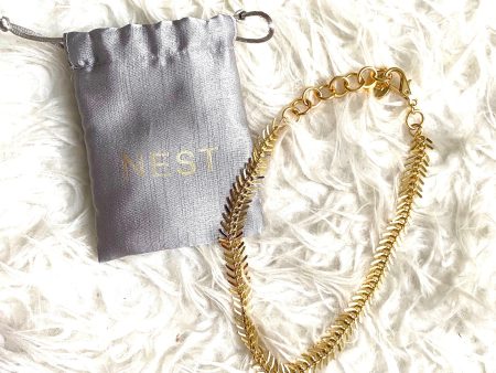 Nest Gold Fishbone Chain Necklace Online now