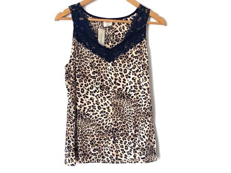 Soma Leopard Lace Trim Pajama Tank NWT- Size XS (we have matching pants) Online