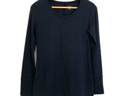 a.n.a A New Approach Black Long Sleeve Top- Size XS Online Hot Sale