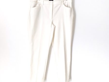 White House Black Market The Slim Ankle Cream Dress Pants- Size 14 (Inseam 27”) Sale