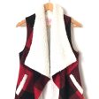 Pink Lily Sherpa Lined Red Black Plaid Vest- Size S Hot on Sale