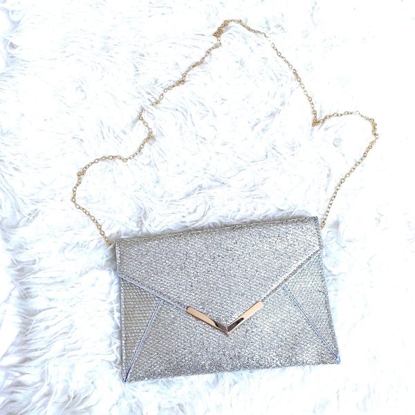 No Brand Silver Clutch Handbag Sale