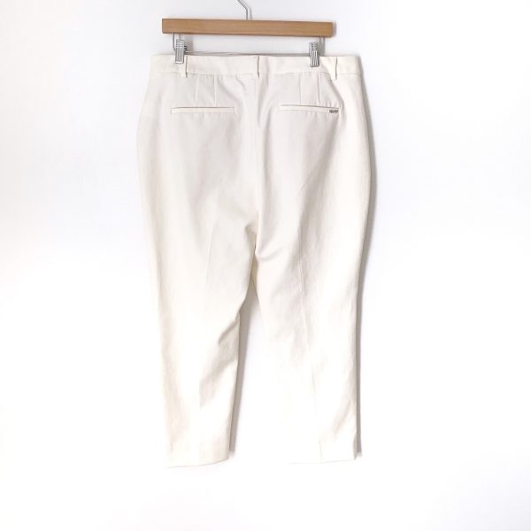 White House Black Market The Slim Ankle Cream Dress Pants- Size 14 (Inseam 27”) Sale