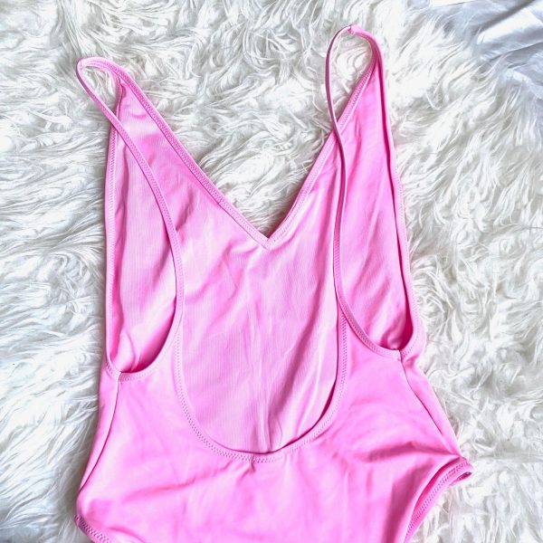 TOPSHOP Pink One Piece Suit- Size 6 For Cheap