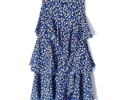 Chicwish Blue Floral Ruffle Skirt NWT- Size ~S Online now