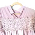 Fashion Union Purple Babydoll Crochet Blouse- Size 6 (see notes) Cheap