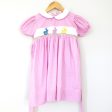 Girl s Youth Babeeni Smocked Bunny Polka Dot Dress- Size 5T Supply