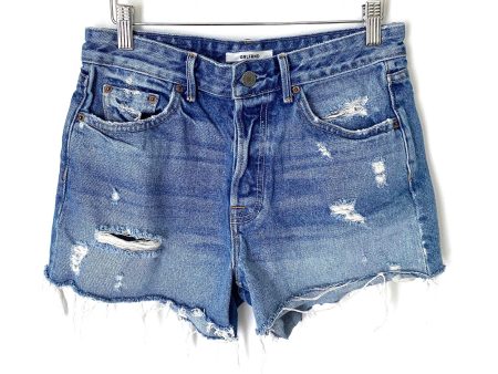 GRLFRND Distressed Helena Denim Shorts- Size 27 Sale