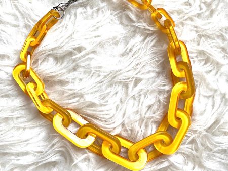 No Brand Yellow Chain Link Necklace Online now