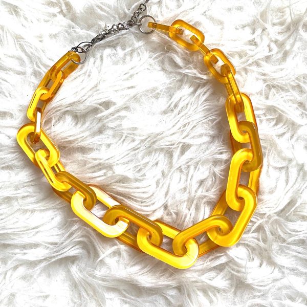 No Brand Yellow Chain Link Necklace Online now