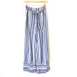 Express Blue and White Striped Flowy Pants- Size S (Inseam 29 1 2”) Discount