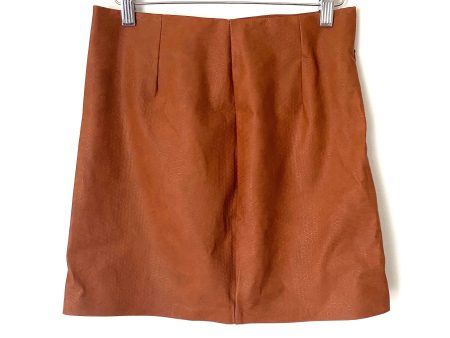 Idem Ditto Faux Leather Snakeskin Print Mini Skirt- Size M For Cheap