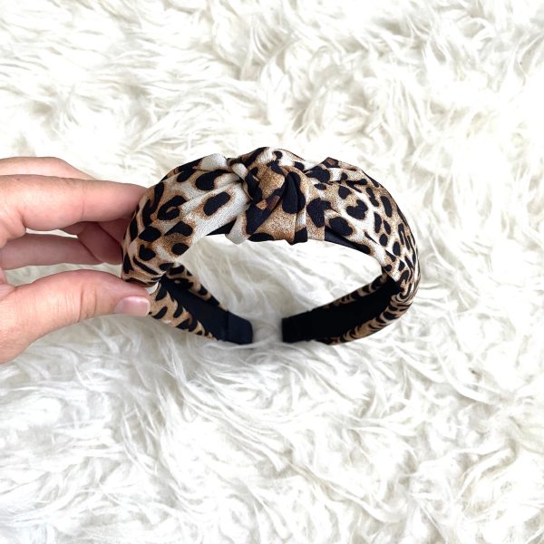 Ruthie Grace “You Go Girl” Top Knot Leopard Headband Fashion