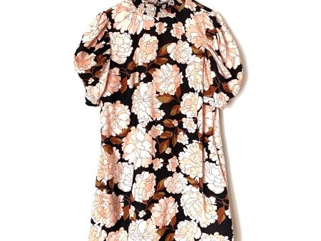 Who What Wear Floral Smocked Mock Neck Dress- Size M For Discount