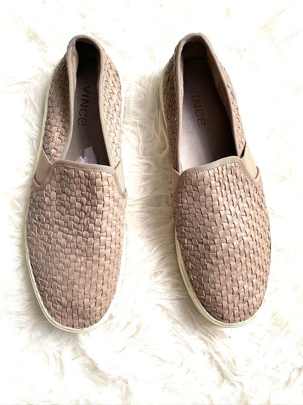 Vince. Weaved Nappa Leather Slip On Shoes- Size 10 (see notes) Sale