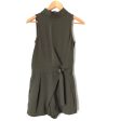 TOPSHOP Deep Olive Halter Romper with Belt- Size 2 Fashion