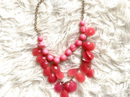 No Brand Pink Beaded and Pendant Layered Necklace on Sale