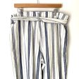 A New Approach Striped Paperbag Waist Pants- Size XL (Inseam 25 ) see notes For Cheap