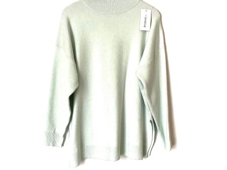 Stradivarius Seafoam Green Cozy Mock Neck Side Slit Sweater NWT- Size S Fashion