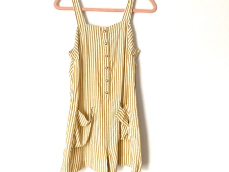 Loft Beach Striped Pocket Romper- Size XXS Online