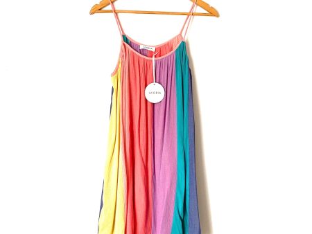 Storia “Rainbow Shift” Belted Dress NWT- Size S For Discount