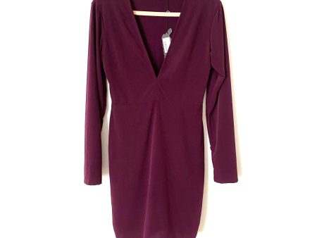 Motel Wine Bodycon Dress NWT- Size L on Sale