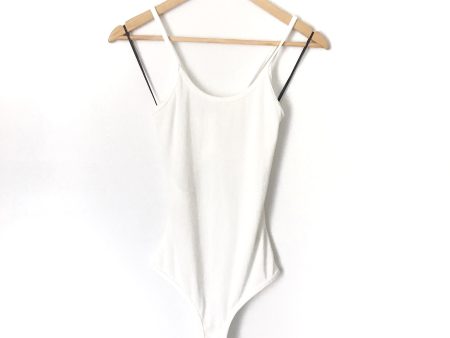 Double Zero White Thong Bodysuit - Size S Cheap