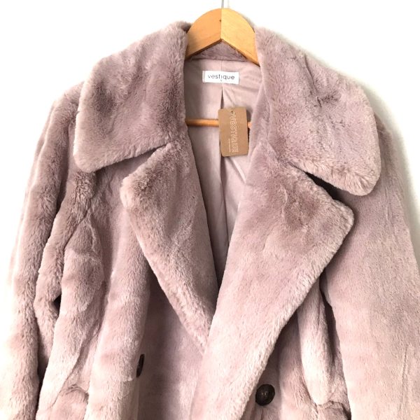 Vestique Faux Fur Coat NWT- Size S on Sale