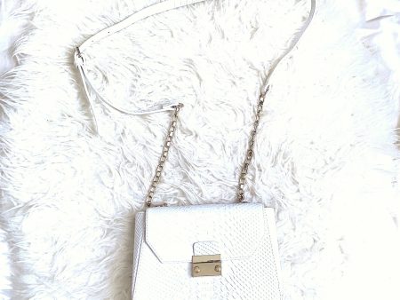 White House Black Market White Embossed Small Crossbody Cheap