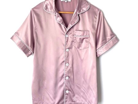 Aibrou Mauve Silk Feel Pajama Set- Size M (SOLD AS SET) For Sale