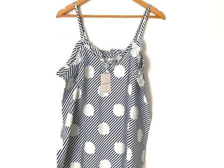 Compañia Fantastica Striped Polka Dot Top NWT- Size XL Online now