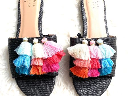 A New Day Black Tassel Mules (BRAND NEW CONDITION)- Size 6.5 Discount