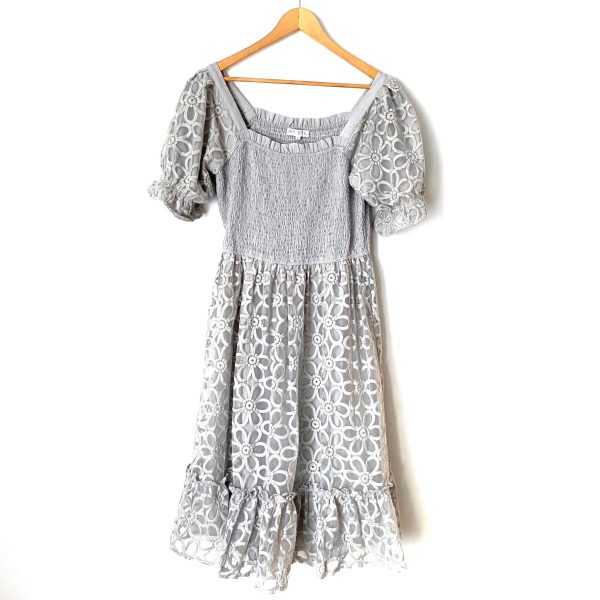 Ivy City Grey “Destiny” Dress- Size L (we have matching girls dress) Online Hot Sale