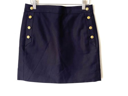 J. Crew Navy Anchor Embellished Pencil Skirt- Size 00 on Sale