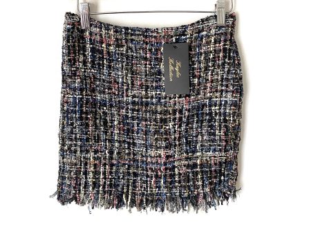 Kaylee Kollection Black Blue Skirt NWT- Size S (we have matching top) Hot on Sale